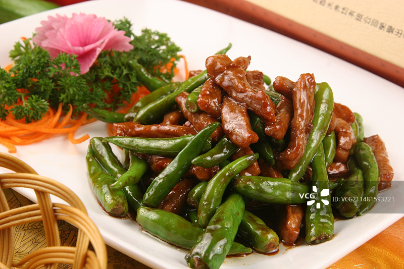 杭椒牛柳图片素材