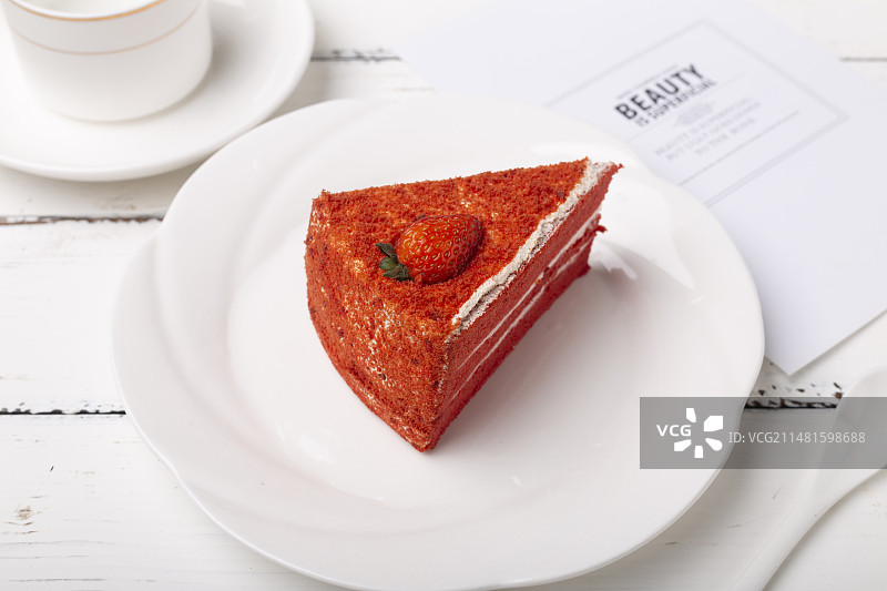 红丝绒蛋糕图片素材