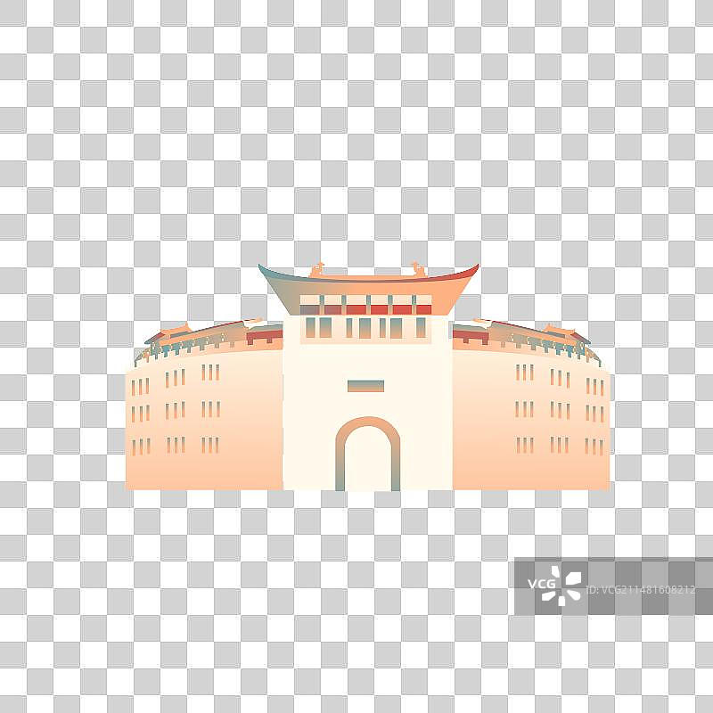洛阳城市地标建筑元素洛阳丽景门图片素材