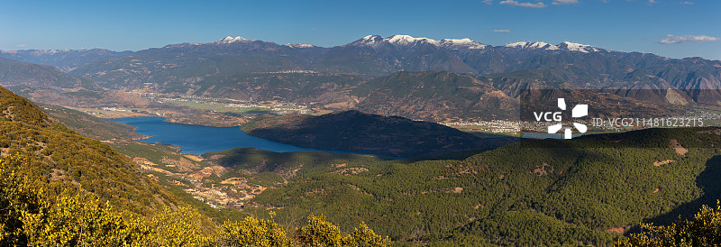 冬季的云南大理洱源县茈碧湖景区图片素材