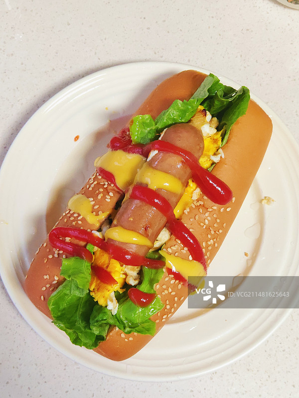 早餐热狗图片素材