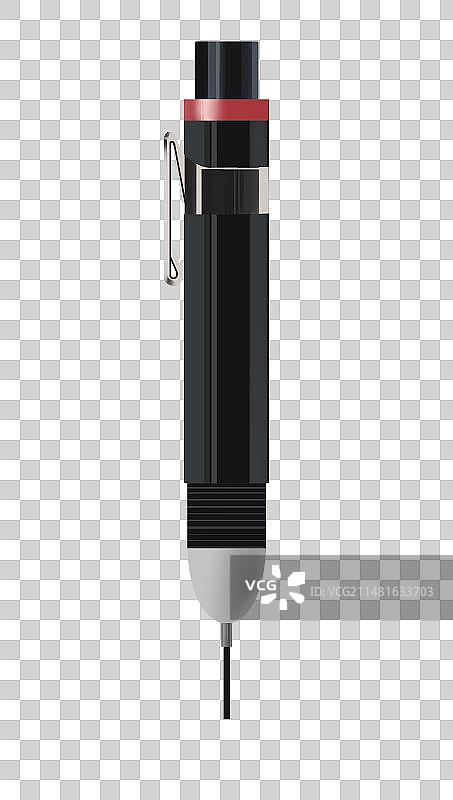 书写写字绘画写作练字文具自动铅笔工具卡通元素素材插画图片素材