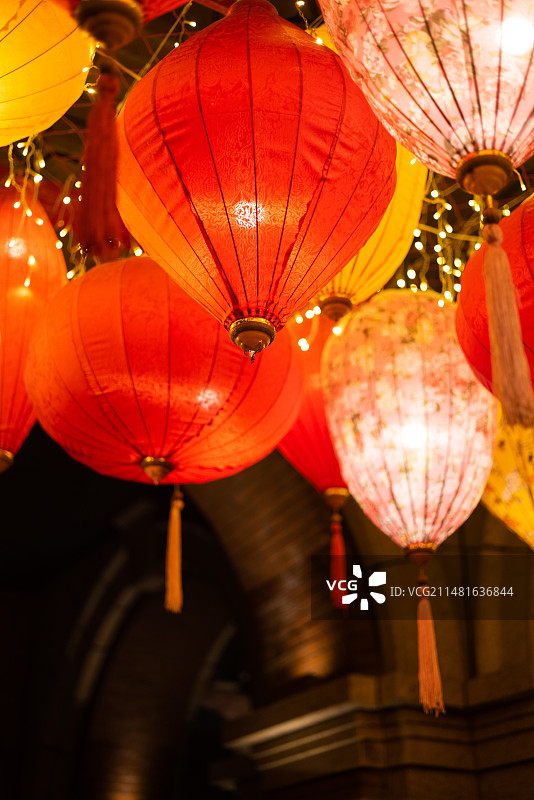 过年的灯笼装饰图片素材