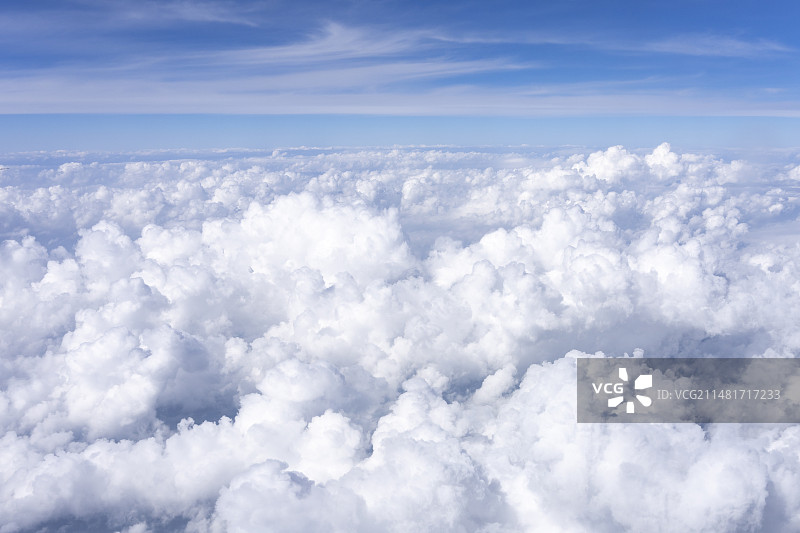 飞机上拍摄天空云层背景图片素材