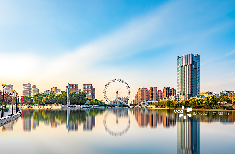 天津海河城市建筑都市风光图片素材