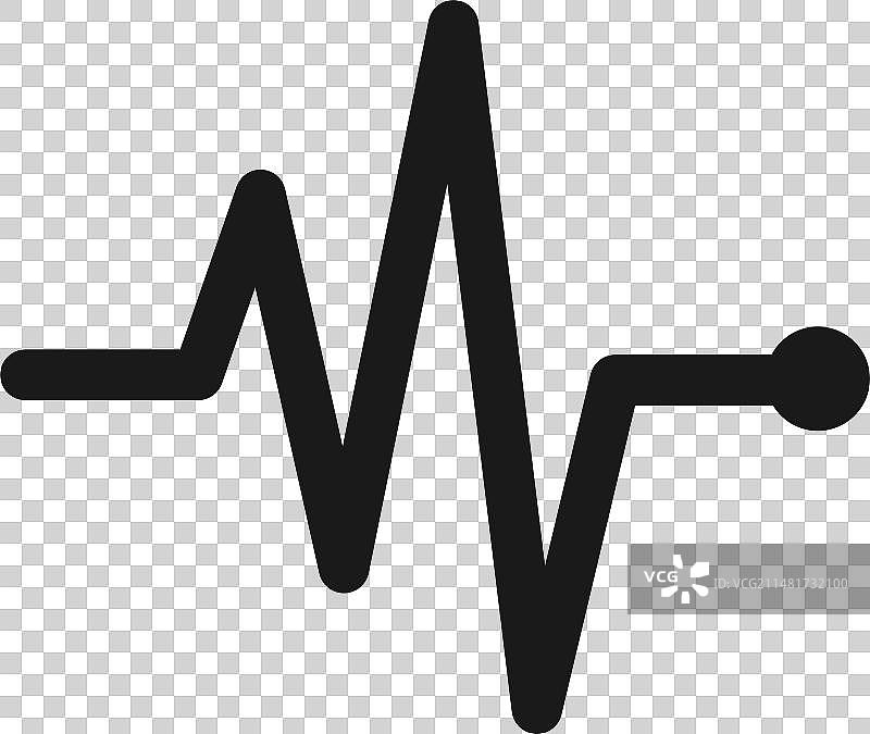 简约听诊器心形图标图片素材