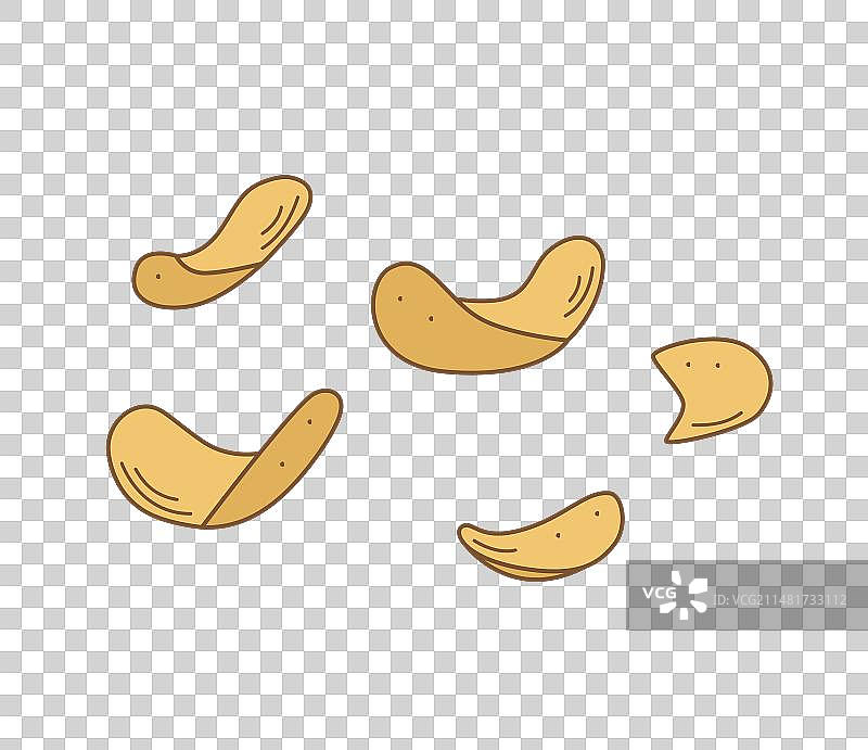 薯片卡通涂鸦图片素材