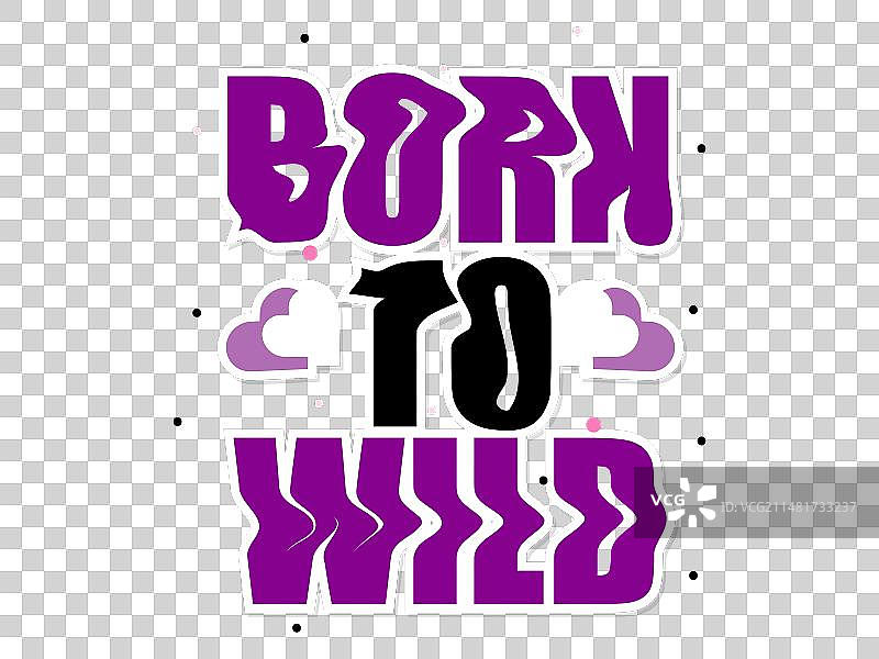 狂野标语T恤图案图片素材