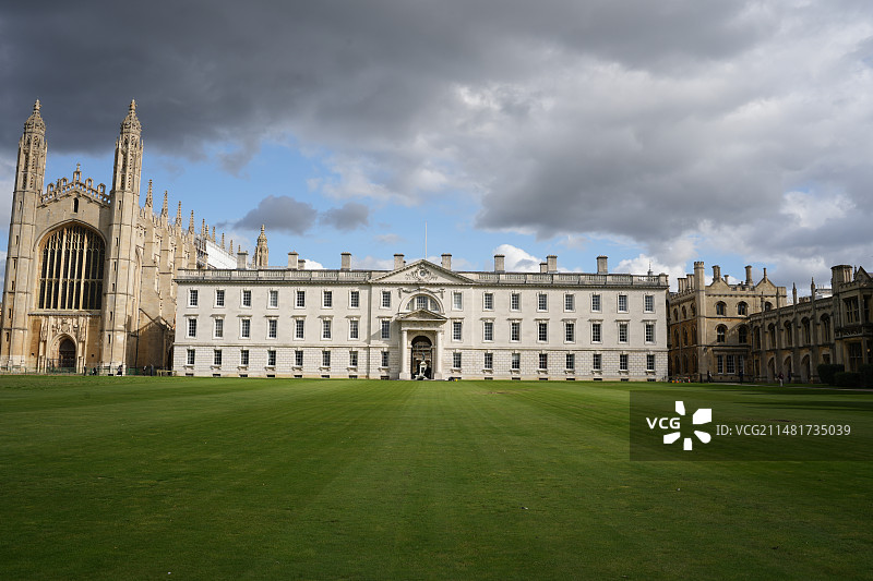 剑桥大学国王学院礼拜堂外景图片素材