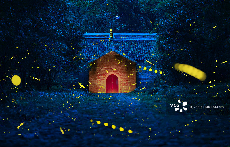 萤歌艳舞--志公殿萤火虫图片素材
