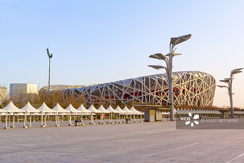 北京鸟巢广场图片素材