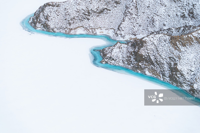 德令哈黑石山水库图片素材