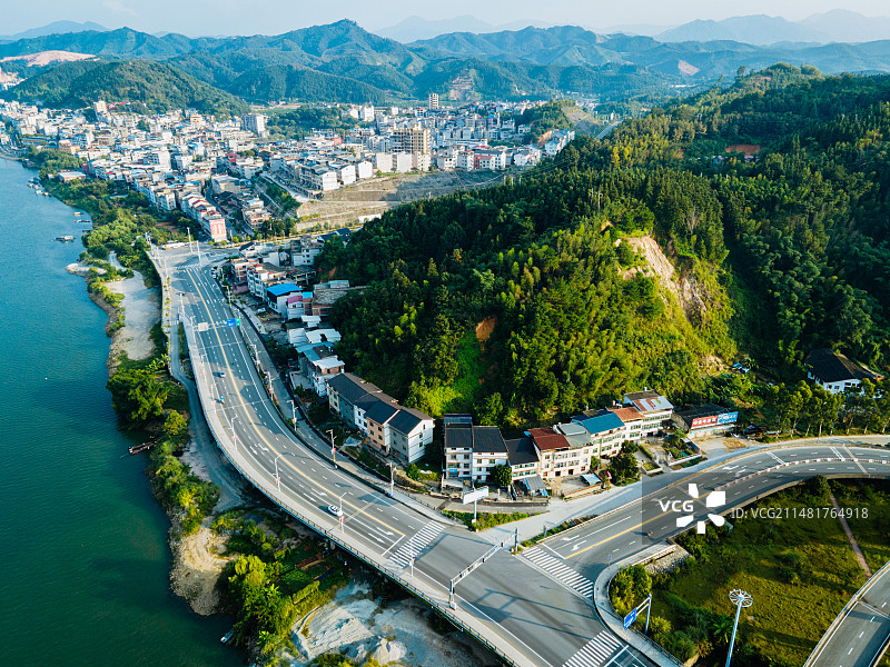 福建省南平市延平区滨江公路图片素材