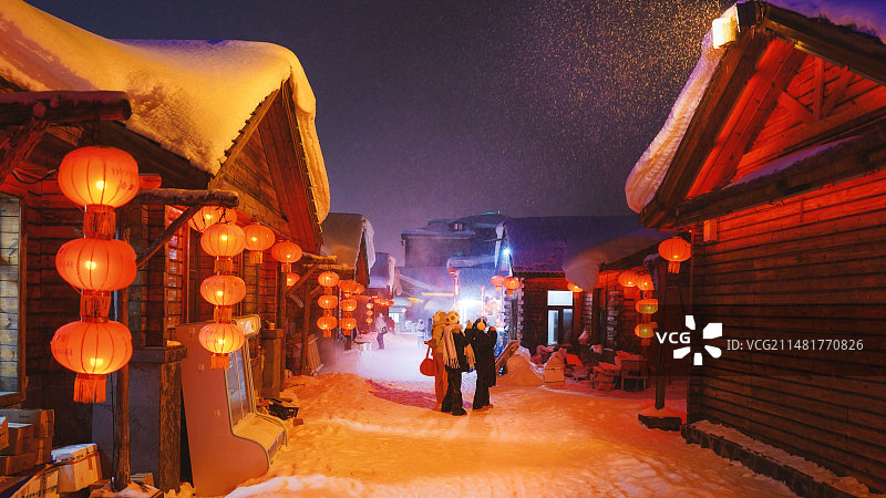 雪乡 延边 吉林图片素材