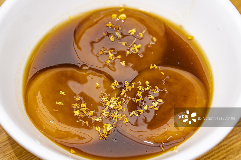 湖南美食桂花糖油粑粑图片素材