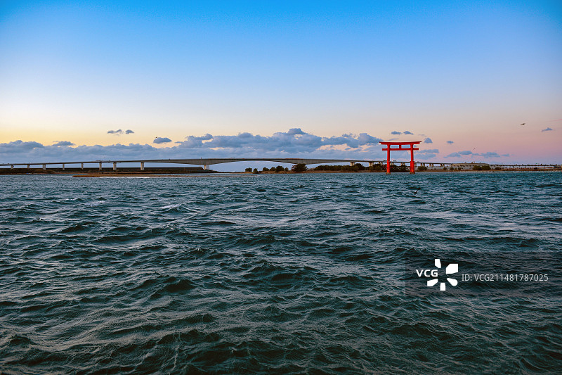 日本弁天岛海滨公园风光图片素材