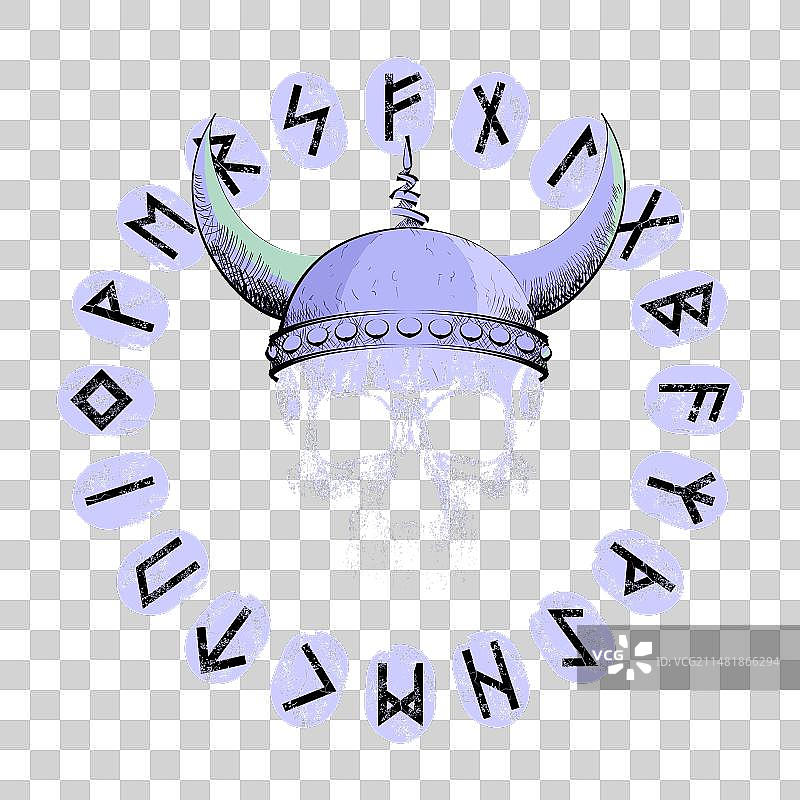 维京骷髅头图片素材