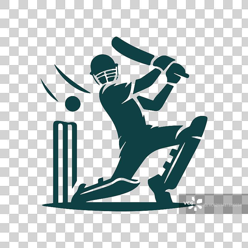 板球俱乐部球员标志图片素材