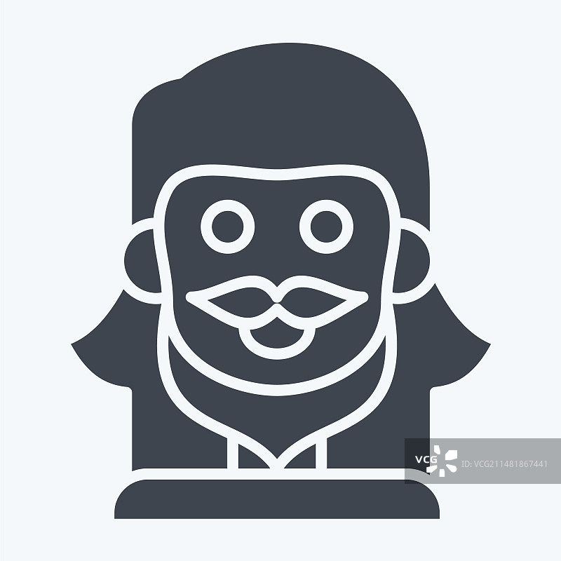 小胡子相关图案符号图标图片素材