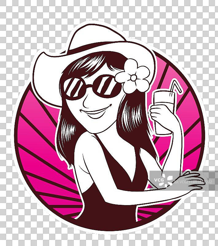 海滩上的花童图片素材