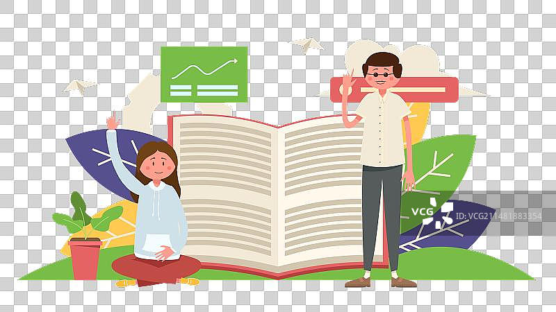 两个人站在巨大的开放空间前图片素材