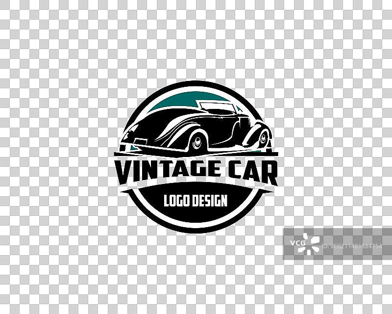 1932年福特轿跑车复古车标志剪影图片素材