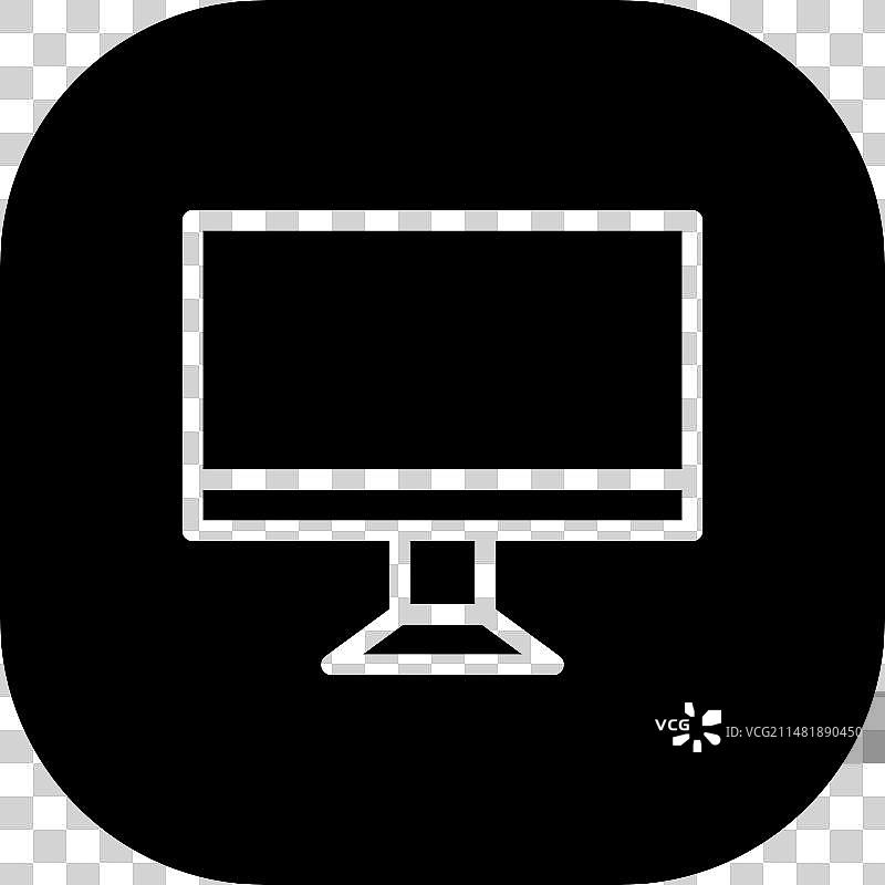 电脑数字营销黑色图标图片素材