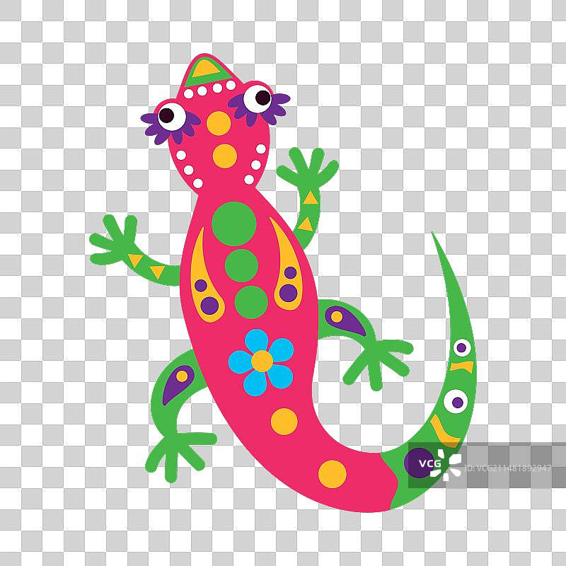 墨西哥阿莱布里赫壁虎图片素材