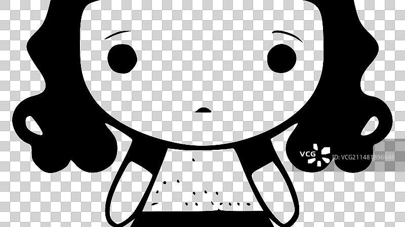 娃娃 - 简约扁平风格Logo图片素材