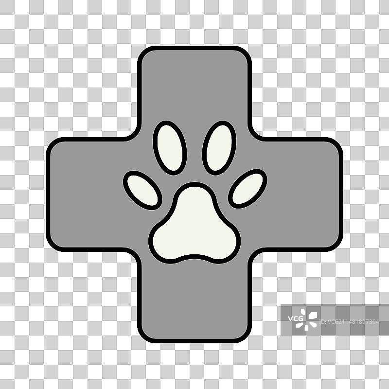 宠物动物兽医独立图标图片素材