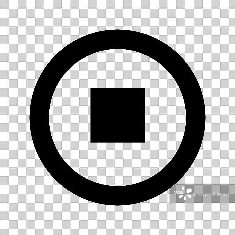 多媒体停止图标图片素材