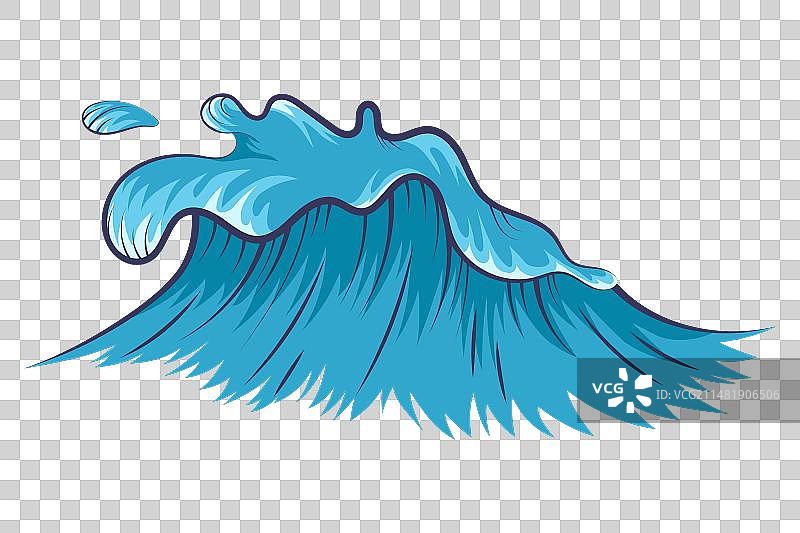 蓝色海浪图片素材