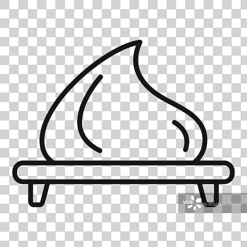 日本芥末板图标轮廓草本图片素材