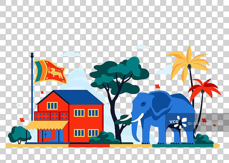 热带地区的生活-现代彩色图片素材