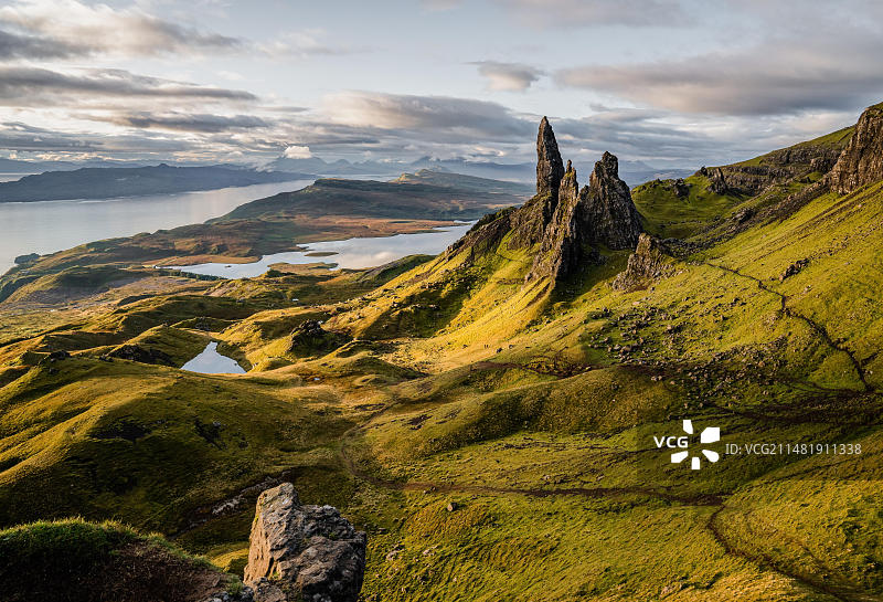 英国苏格兰斯凯岛斯托老人峰图片素材