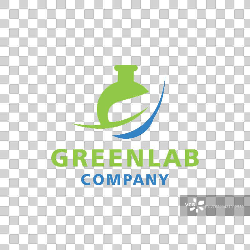 绿色实验室标志设计图片素材