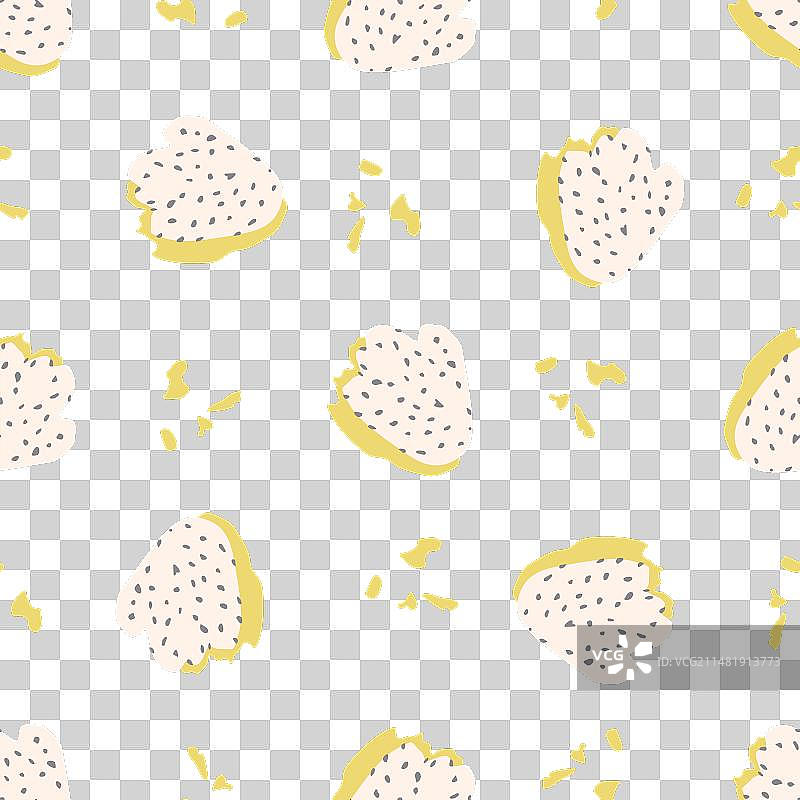 世纪中期现代花卉无缝图案图片素材