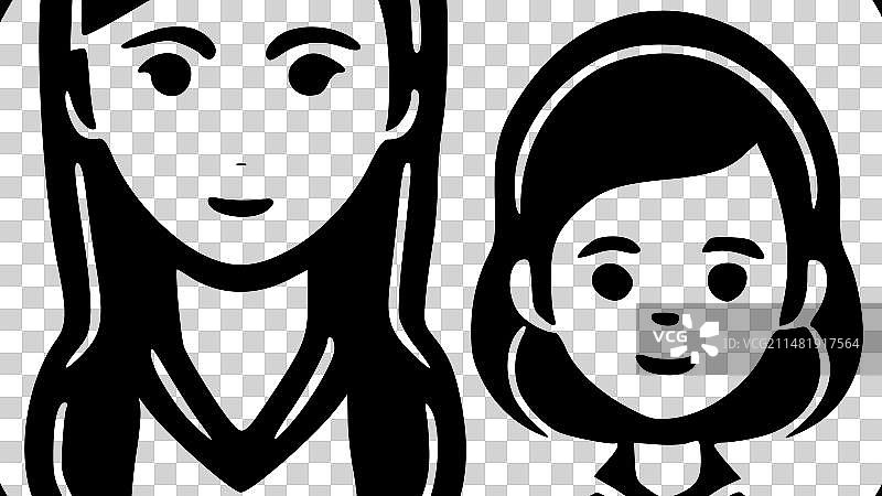 妈妈主题高品质Logo设计，适用于T恤图片素材