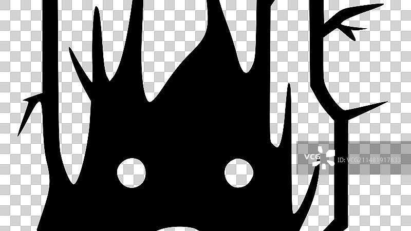 木质极简风剪影图片素材