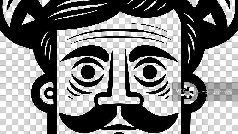 墨西哥黑白隔离图标图片素材