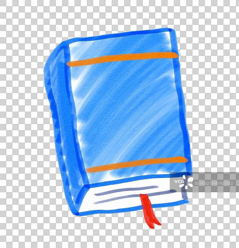 闭合书的毡制笔图片素材