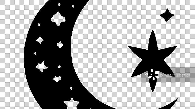 伊斯兰 - 黑与白图片素材