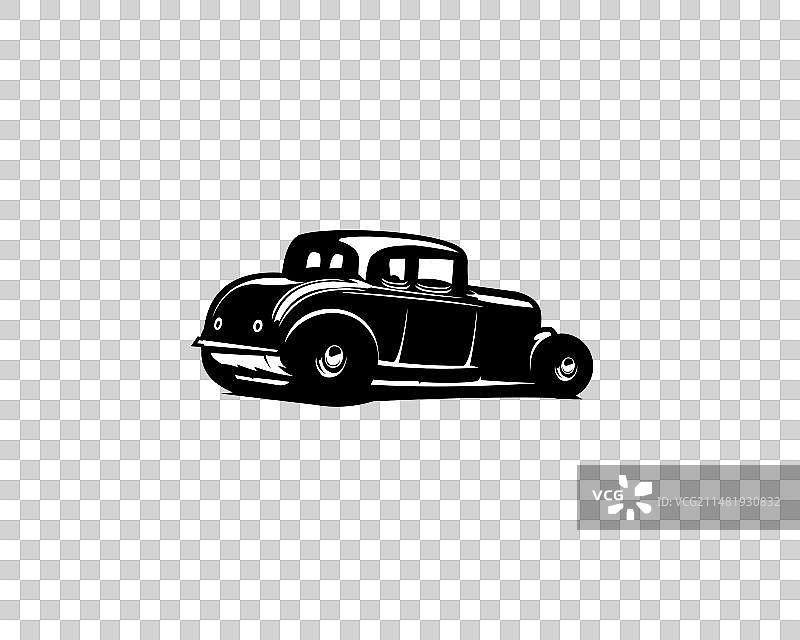1932年福特轿跑车白色剪影图片素材