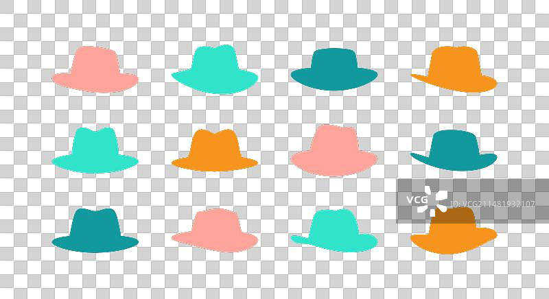 经典帽子轮廓图片素材