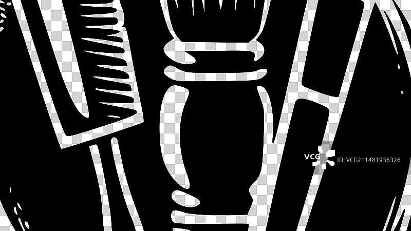 画笔 - 简约扁平风格标志图片素材