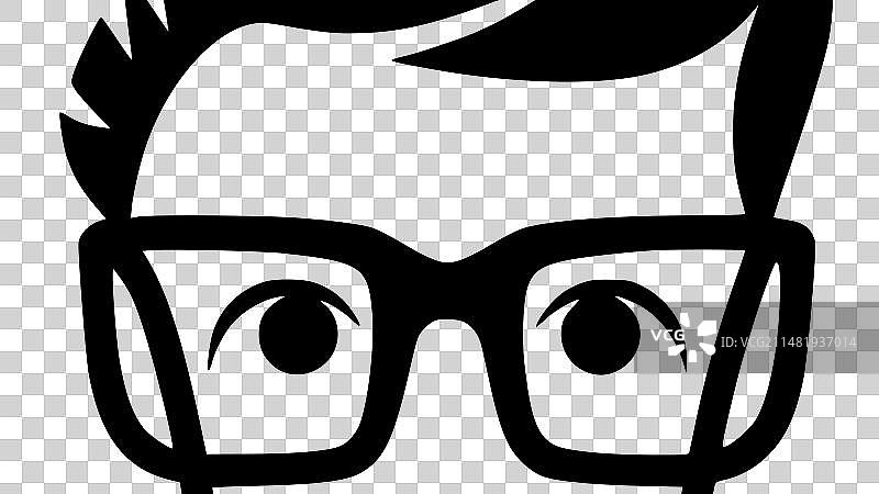 黑白相框隔离图标图片素材