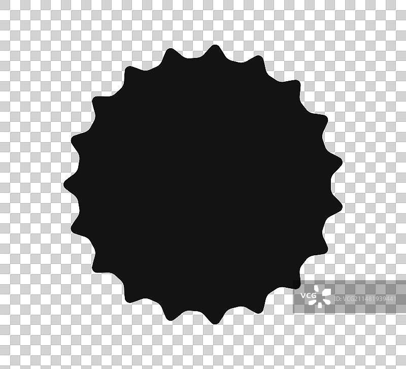 啤酒瓶盖图标，形状为图片素材