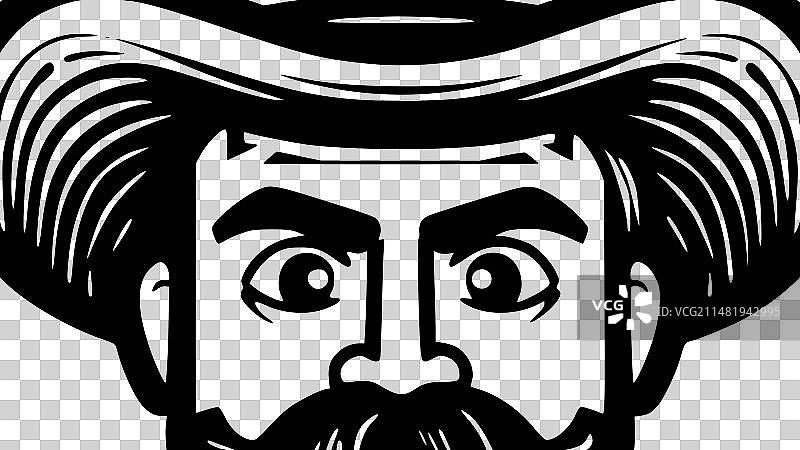 墨西哥极简剪影图片素材