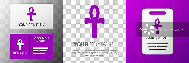 十字安卡图标标志图片素材