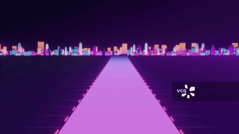 城市夜晚建筑3D渲染图片素材